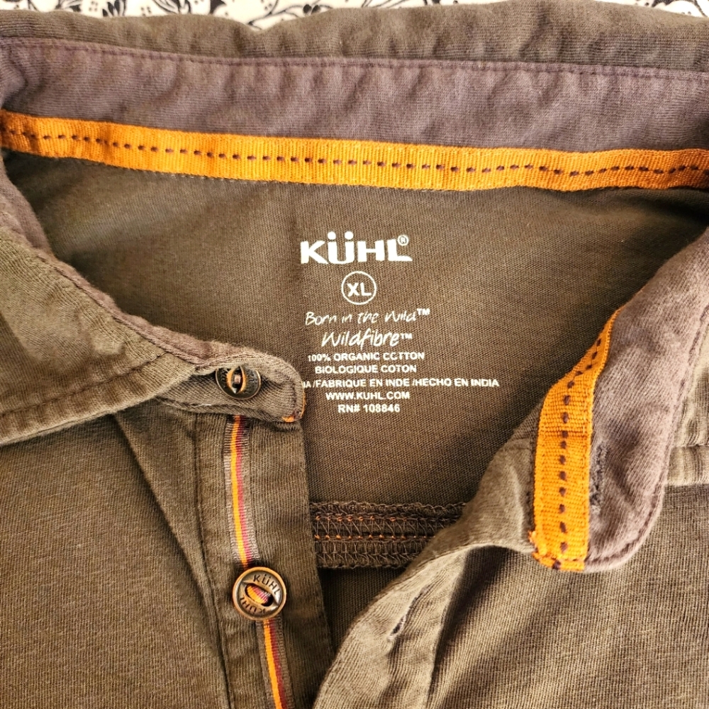 XL kuhl Wildfiber polo, slight stain, very comfortable high quality shirt
